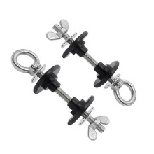 2 Pack Band Pegs for Power Rack, Power Rack Attachments for Resistance Bands, Eye Bolt Swing Basket