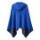 Tissu de refroidissement à capuche extra large pour-Bleu roi 1
