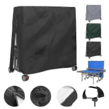 (gery) Outdoor Waterproof And Dustproof Table Tennis Table Cover Table Tennis Table Cover 165x70x185cm