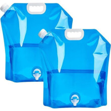 Bolsa de armazenamento de água dobrável de 10 litros, reservatório de água potável portátil para caminhadas, piqueniques e churrascos.