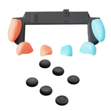For Switch2 Case Plastic Grip Protective Shell+Joystick Caps Kit for  Switch2 NS2 Dust-Proof Cover Grip Case B