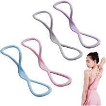 Figure 8 Resistance Bands with Handles, 15/25/35 Lbs (152+25+35), Portable Full-Body Workout Bands for Yoga, Pilates, Stretching – Compatible with