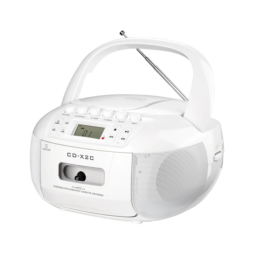 Portable Boombox Cd Cassette Player Fm Am Tape Cd Player Student Learning U Disk Mp3 Stereo Music Player 6031203066382