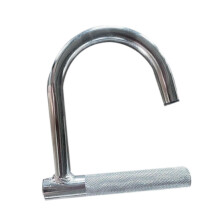 (17.5 cmx15.5 cmx2.5 cm, Knurled Handle) Resistance Band Handle Steel Stretch Attachment Handle for Full Body Workout Rubber Coated Handle