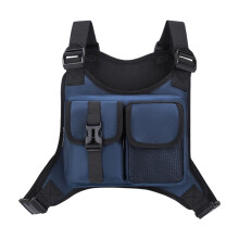 Chest Bag for Men Women,Water-resistant Running Vest Bag-Blue