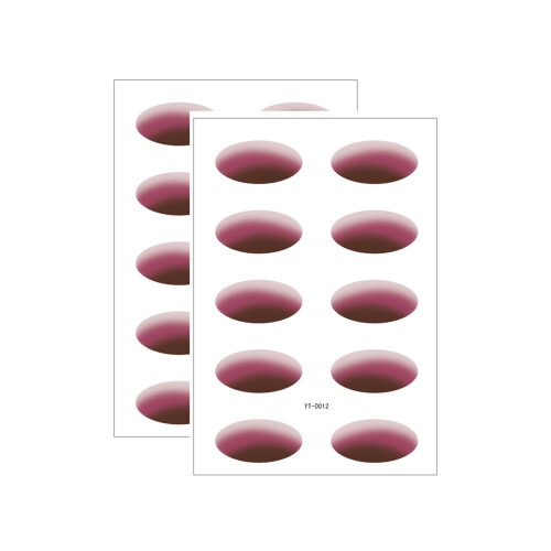 Quick Apply Eye Makeup Stickers 10 Patterns In Leopard And-C