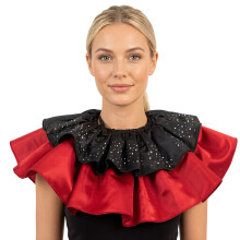 Satins Detachable Neckpiece Fashion Double Layer Ruffled Collar