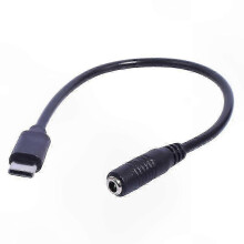 Type C Male to 3.5x1.35mm Female Power Cable for Portable Electronics