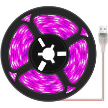 LED-kasvivalonauha, täyden spektrin vedenpitävä kasvinkasvatuslamppu sisäkasveille ja mehikasveille, säädettävä kirkkaus