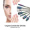 7PCs Nail Drill Bits Set Tungsten Carbide Pedicure Manicure Drill Bits Kit Replacement Drill Bits for Electric Nail Drill Machine 1