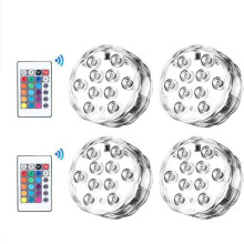 LED-upotettava valo vedenpitävä RGB-monivärinen kaukosäätimellä, IP68-vedenalainen lamppu uima-altaalle ja lampelle