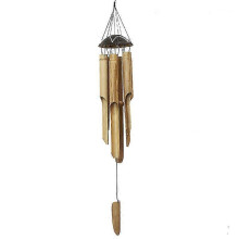 Tree Of Life Wind Chime, Perfect Gifts Bamboo Chime Kit Natural Decor Soothing Wind Bell, Handmade By Artisans for Garden, Outdoor, Patio, And Home