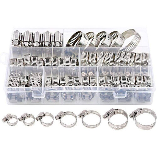 60 Piece Stainless Steel Cable Tie Set Adjustable Rust Resistant for Home and Workshop Use