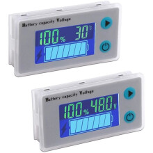 2 ks 12V monitor kapacity batérie LCD indikátor napätia olovených batérií s displejom