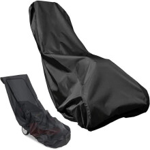 Waterproof Oxford 210D Lawn Mower Cover 193 x 112 x 64 cm Black Durable Outdoor Storage Cover