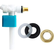Toilet Flush Valve Mechanism, Adjustable G1/2 Inlet Fill Valve and Float Assembly for Bathroom Tank