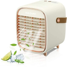 Portable Mobile Air Cooler, Mini Spray Air Cooler, USB Charging Desk Fan Humidifier, Quiet Compact Personal Cooling Devi
