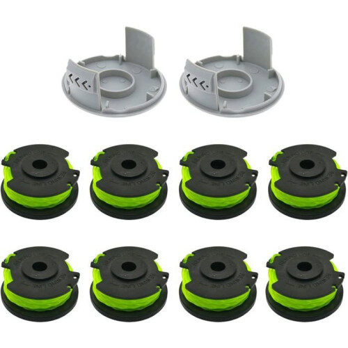 36V Trimmer Spool Replacement Kit Compatible with RLT36B33 and RY36LT33A-0, 8 Spools with 2 Caps