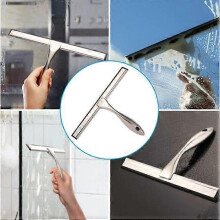All-Purpose Squeegee, Soft Rubber Blade Ensures Streak-Free Results On Windows And Shower Doors, Ideal for Indoor And Outdoor Cleaning