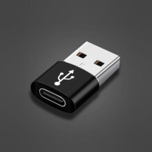 Adaptador USB OTG, conversor de cabo USB macho para USB tipo C fêmea, preto, compatível com Nexus 5X, 6P e OnePlus 2, 3.
