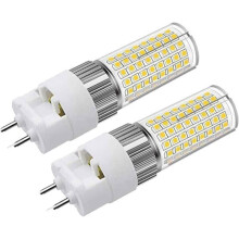 2-Pack G12 LED Bulbs 16W, AC 85-277V, 3000K Warm White, 2-Pin Corn Light Bulbs, 150W Equivalent