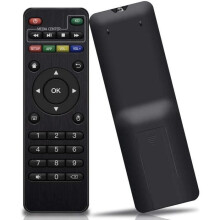 Controle remoto sem fio de 2,4 GHz para Android TV Box X96 Mini S9 Pro S9 Mini Preto