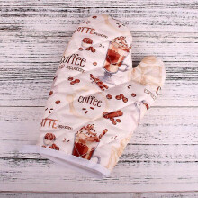(ice cream) Heat Resistant Cotton Baking Gloves Non-Slip Oven Mitts