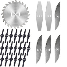 Cordless Grass Trimmer Replacement Blade, Metal Electric Brush Cutter Spare Blade for Lawn Trimming