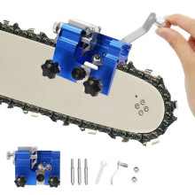 Manual Chainsaw Chain Sharpener, Portable Sharpening Tool, Aluminum Alloy, Ergonomic Design, Easy to Use for Quick Blade