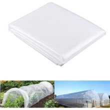 2m x 10m Extra Thick Clear Greenhouse Plastic Cover, Heavy Duty Polyethylene Film for Tunnel Greenhouses