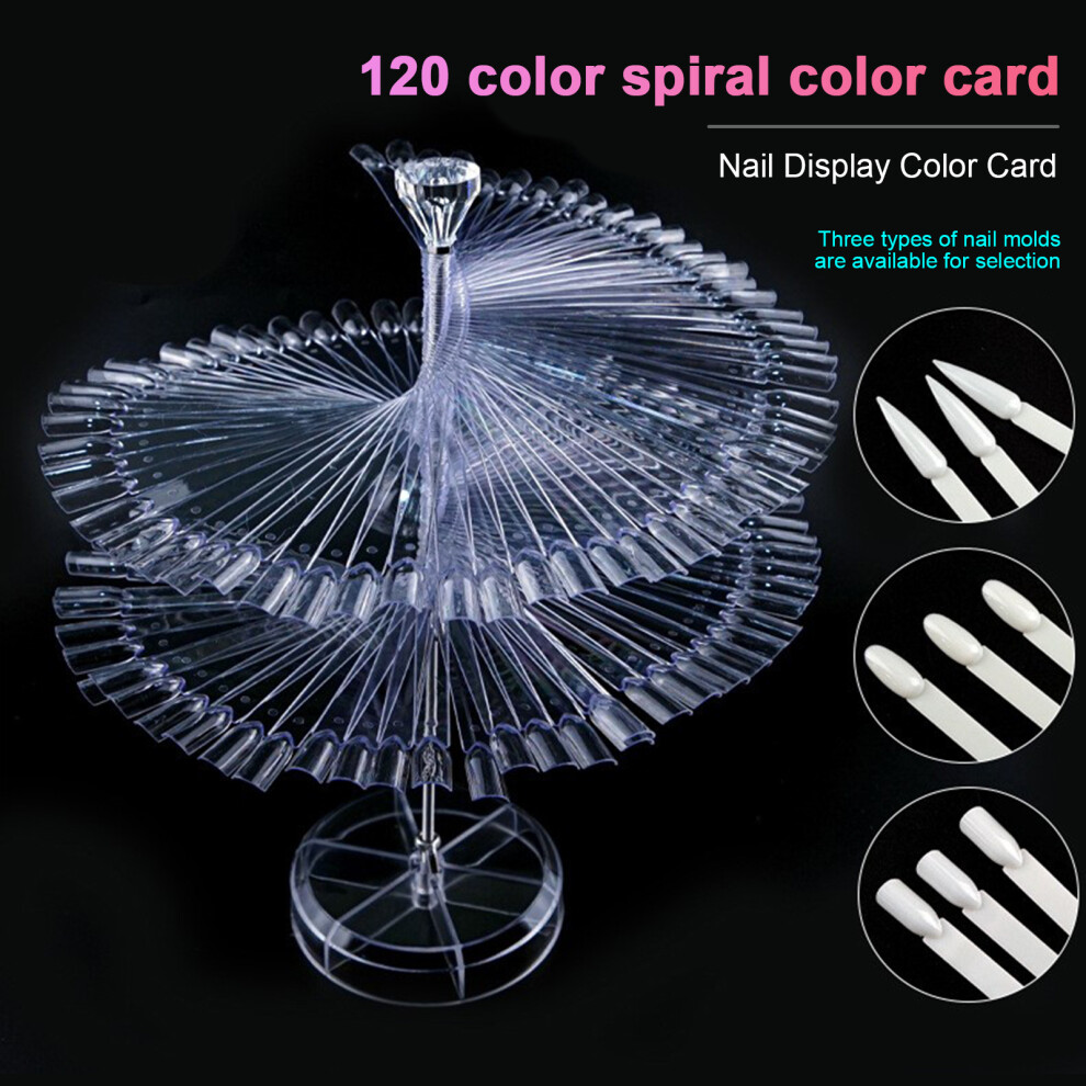 120 Stick Rotating Nail Colour Chart