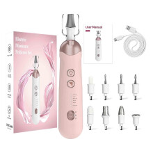 (pink) Eletorot Electric Nail File Set, 8 in 1 Professional Manicure And Pedicure Kit, Cordless Pedicure Tools For Feet