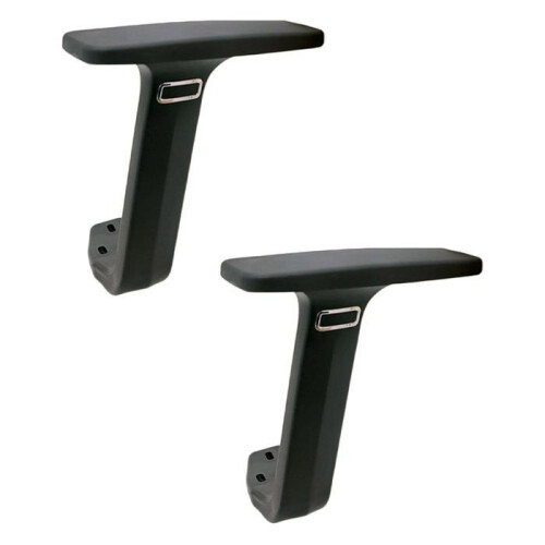 2 Piece Office Chair Armrest Replacement Accessories, Practical Arm Support for Computer Chair, Black