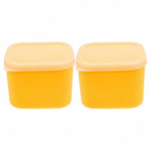2-Pack Large Cheese Storage Boxes for Home, Fridge Containers for Sliced Cheese Organization
