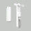 Creative Portable Mini Fan, Three-Speed Adjustable, USB Rechargeable, Compact Desk Fan, White 1