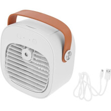 USB Rechargeable Compact Desk Fan with Water Tank, Quiet Portable Fan for Home Office Camping and Travel