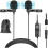 Microfone de lapela com duas cabeças e conector de 1/8 de polegada para iPhone 8 e 7, smartphones e câmeras DSLR Canon. 1