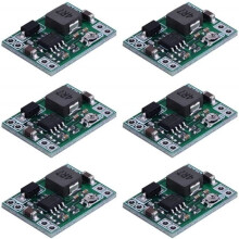 Pacote com 6 módulos conversores DC-DC ajustáveis MP1584EN, reguladores de tensão para fontes de alimentação de 4,5V-28V para 0,8V-20V.