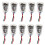 10 E10 Screw Lamp Holders for LED Bulbs, Small Light Sockets with Wire Leads for Circuit Experiments 1