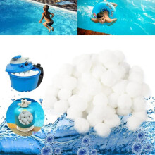 Pool Filter Balls 500g Replaces 18 kg of Filter Sand for Swimming Pools, Lightweight Media