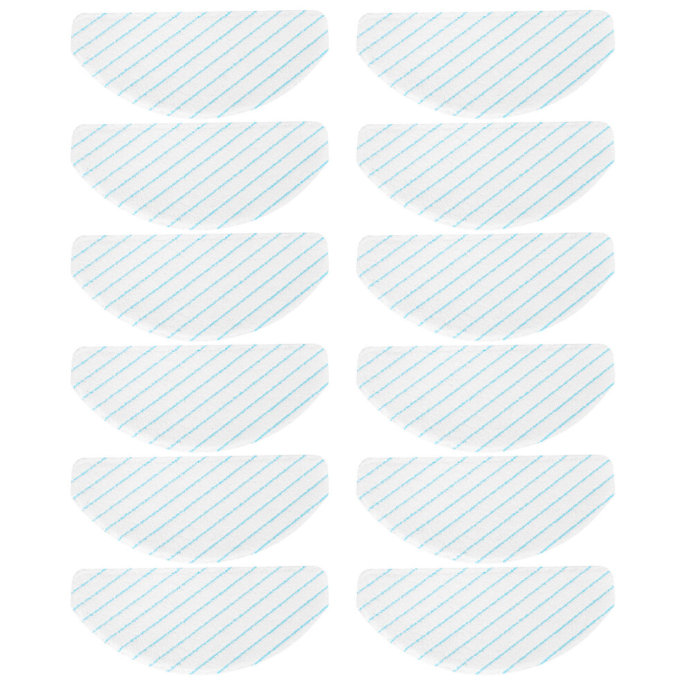 12 Pack Microfiber Mopping Pads For Deebot Ozmo T8 T8 Aivi Vacuum Cleaner Moping Cloths Rags Spare Parts 4714118997706