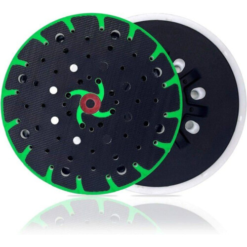 Hard Sanding Pad for Random Orbital Sander 150 mm with Backing Plate, M8 Thread Connection, Dust Extraction