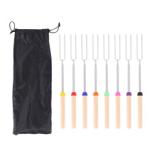 Marshmallow Roosteren Sticks BBQ Vork Telescopische voor Worst Hot Dog Smores Spiesjes Vuurplaats Kampvuur Camping Kachel B