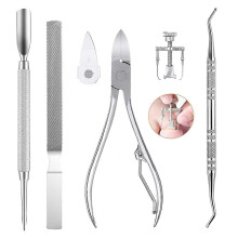Pedicure Set, 6pcs Nail Care Set Nail Nippers Made Of High Quality Stainless Steel, Manicure Set Professional Foot Care for Ingrown Toenails Toenail T