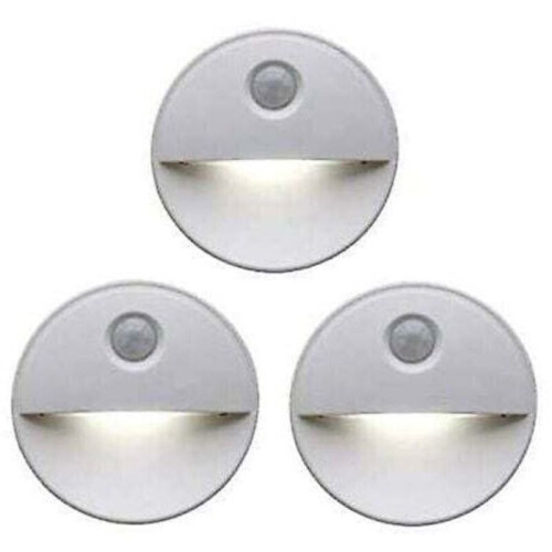 Motion Sensor LED Night Light Warm White Wireless Battery Powered for Bedrooms and Hallways