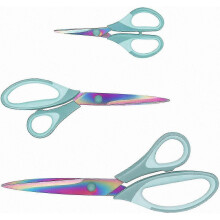 Office Scissors, Sewing Scissors, Left Handed Scissors, Titanium Scissors, Professional Super Sharp, Soft And Comfortable Handle, Multi-purpose, Blue