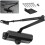 Adjustable Hydraulic Door Closer with Hold Open Device, Automatic Spring Door Closer, Black 1
