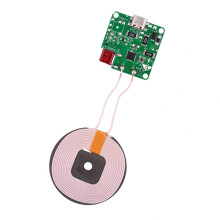 DIY 12V 15W Wireless Charging Board With LED-TypeC int erface