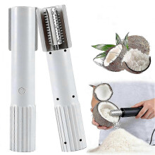 (White) Portable Electric Coconut Grater for Home and Kitchen Use