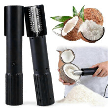 (Black) Portable Electric Coconut Grater for Home and Kitchen Use